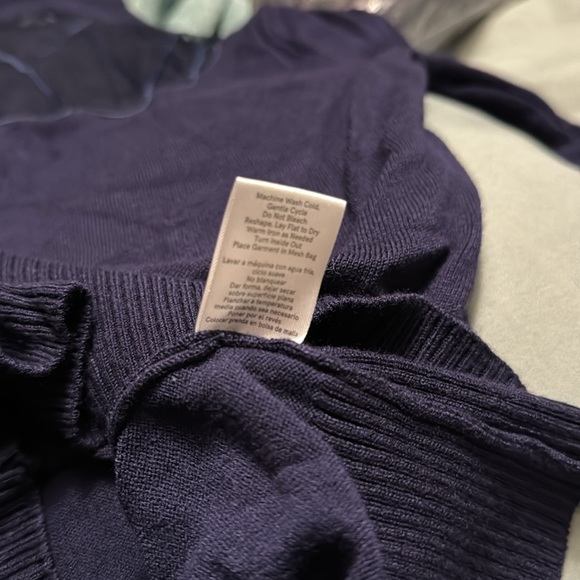 Navy Fitted Sweater - Picture 7 of 7